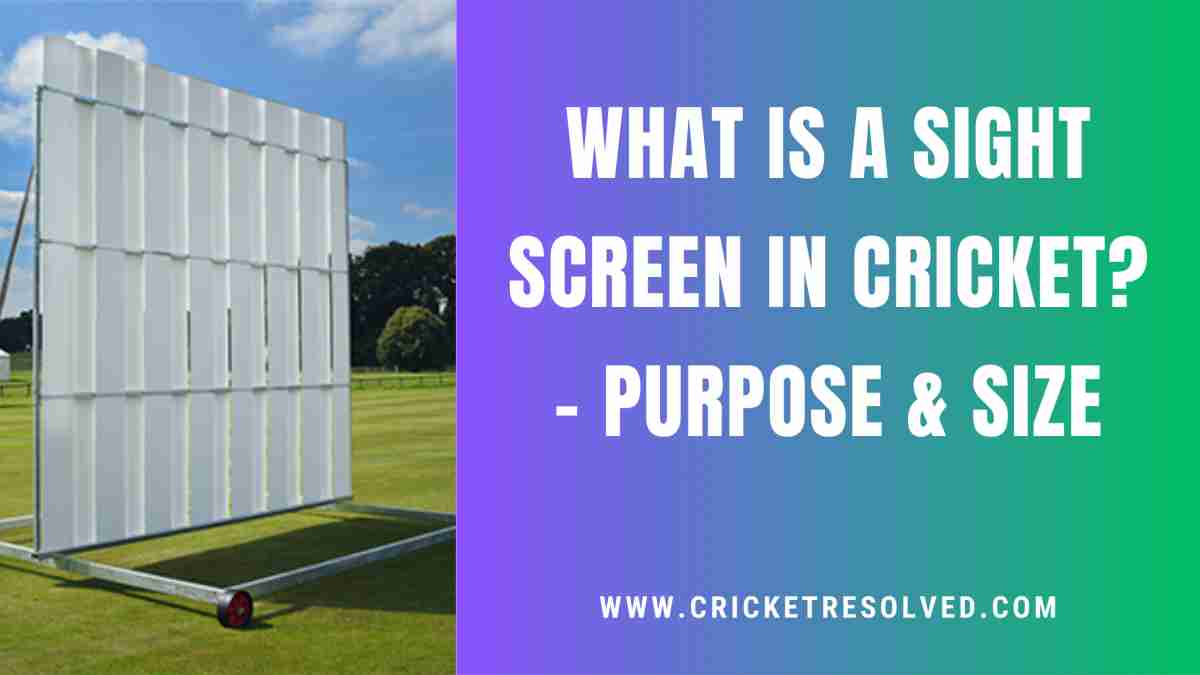 Cricket Sight Screen