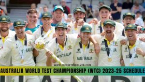 Australia World Test Championship (WTC) 2023-25 Schedule