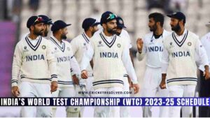 India’s World Test Championship (WTC) 2023-25 Schedule