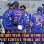 India’s International Home Season 2023-24: Complete Schedule, Venues, and Timing