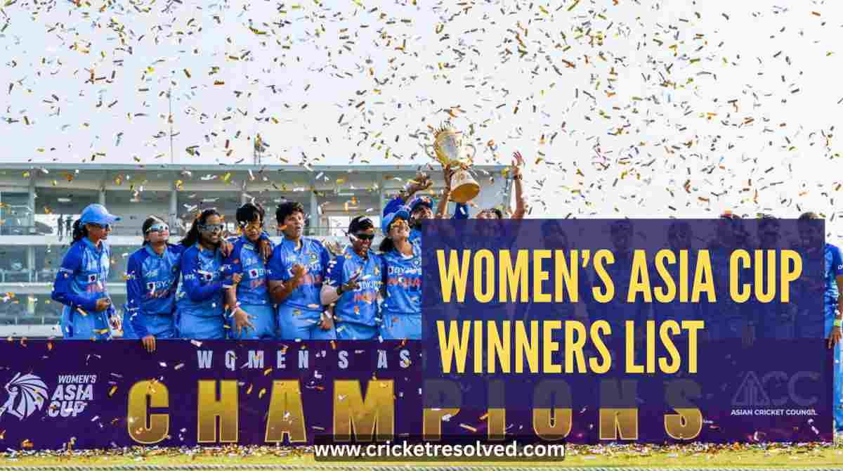 Women’s Asia Cup Winners List