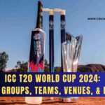 ICC T20 World Cup 2024: Schedule, Groups, Teams, Venues, & Broadcast