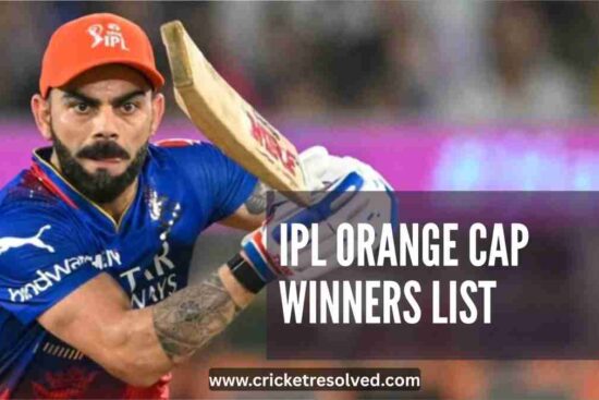 IPL Orange Cap Winners List