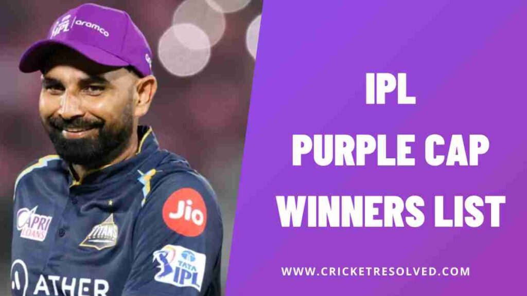 IPL Purple Cap Winners List From 2008 to Date