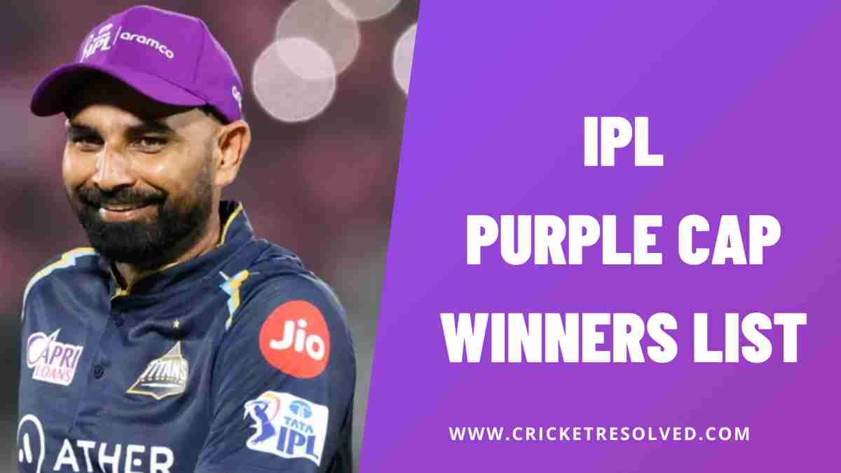 IPL Purple Cap Winners List From 2008 to Date