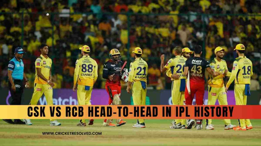 CSK vs RCB Head-to-Head in IPL History