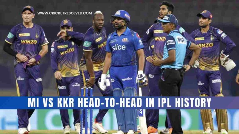 MI vs KKR Head-to-Head in IPL History