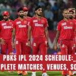 PBKS IPL 2024 Schedule: Punjab Kings Complete Matches, Venues, Squad