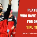 Players Who Have Played for Only 1 IPL Team