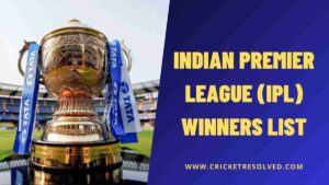 IPL Winners List from 2008 to Date