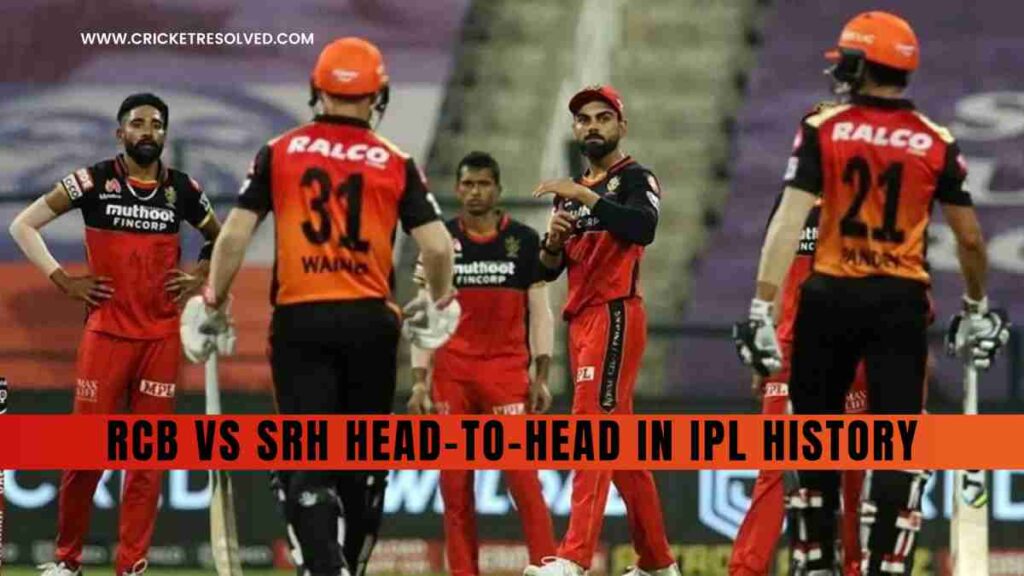 RCB vs SRH Head-to-Head in IPL History