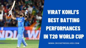The 5 Best Batting Performances of Virat Kohli in T20 World Cup