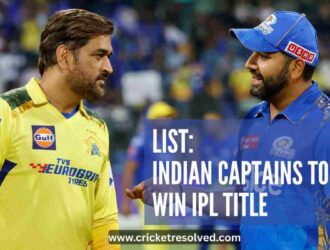 List: Indian Captains to Win IPL Title