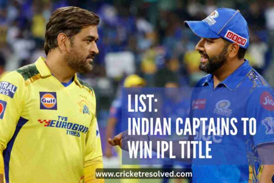 List: Indian Captains to Win IPL Title