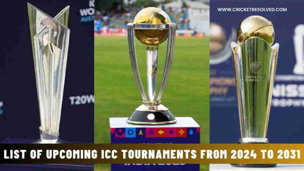 List of Upcoming ICC Tournaments from 2024 to 2031