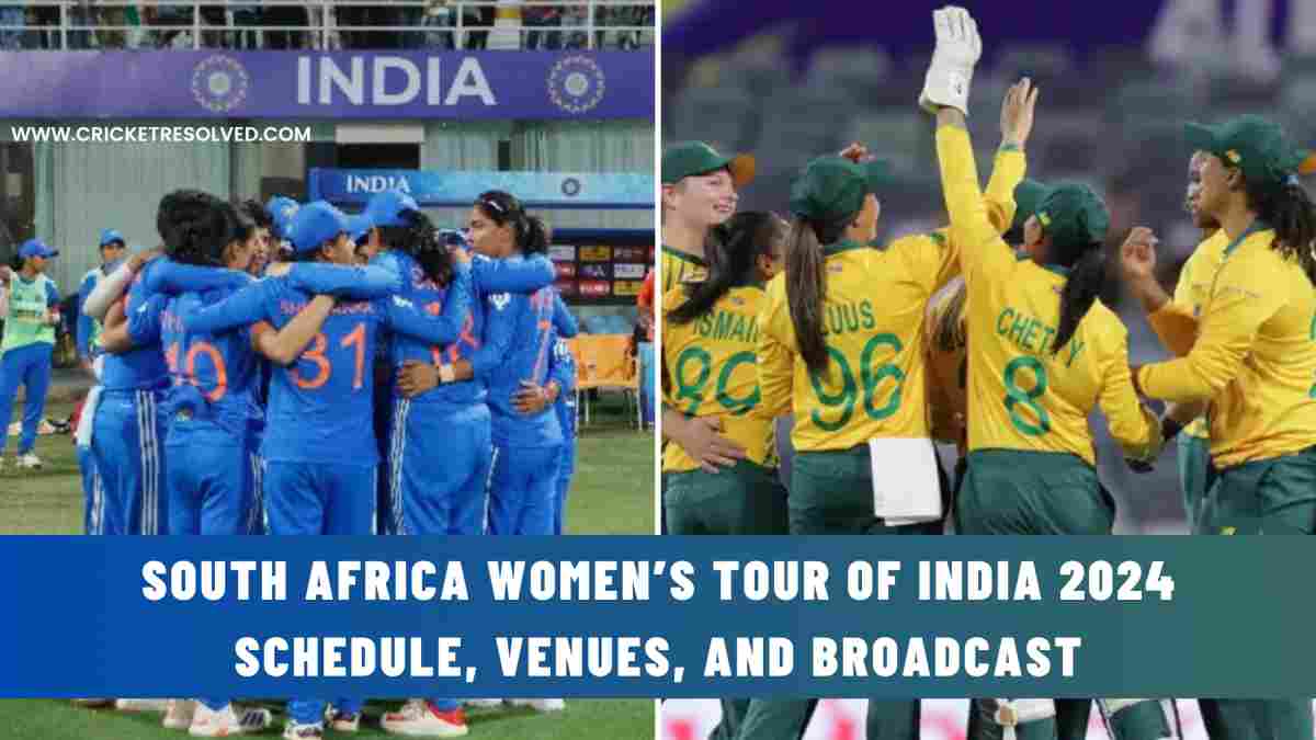 India W vs South Africa W 2024 South Africa Women’s Tour of India