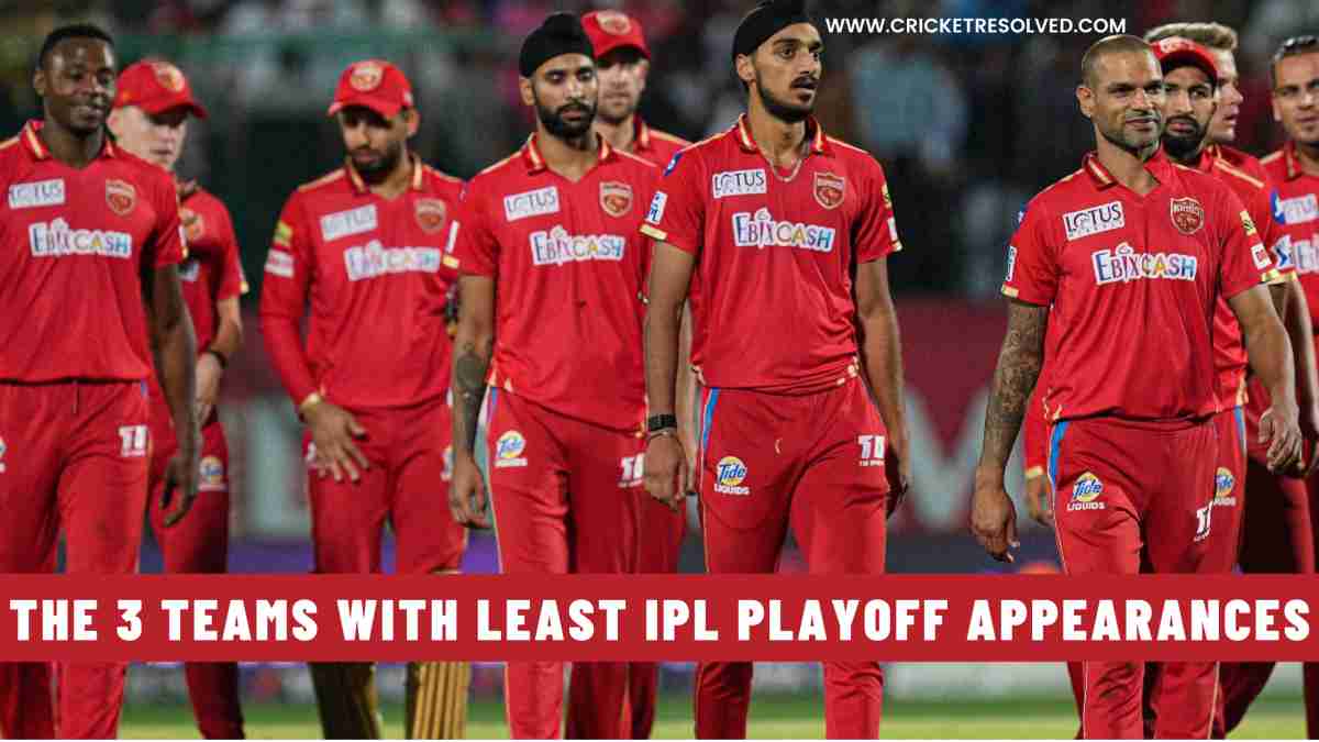 The 3 Teams with Least IPL Playoff Appearances