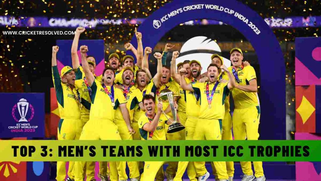 Top 3: Men’s Teams with Most ICC Trophies