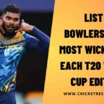 List: Bowlers with Most Wickets in Each T20 World Cup Edition