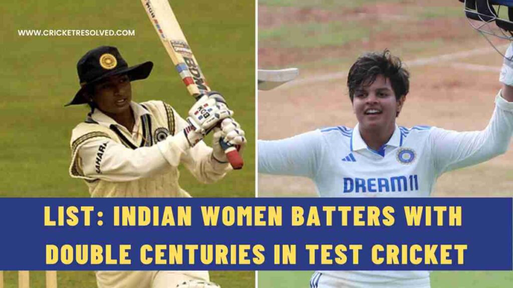 List: Indian Women Batters with Double Centuries in Test Cricket