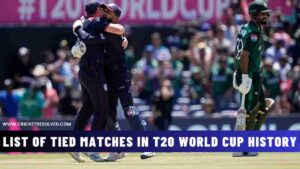 List of Tied Matches in T20 World Cup History