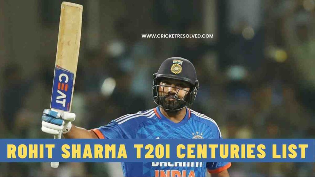 Rohit Sharma T20I Centuries List