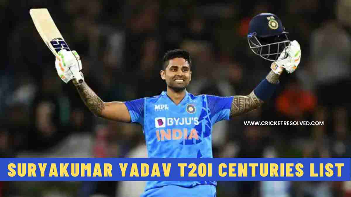 Suryakumar Yadav T20I Centuries List