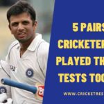 5 Pairs of Cricketers who Played the Most Tests Together