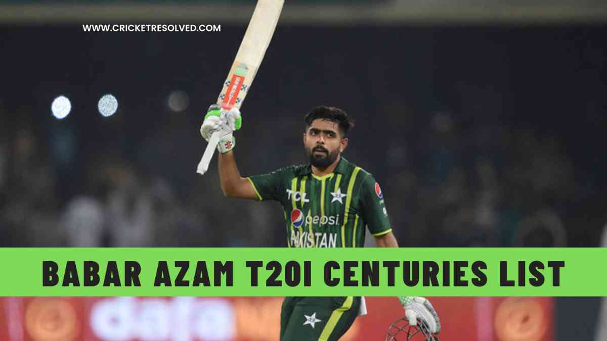 Babar Azam T20I Centuries