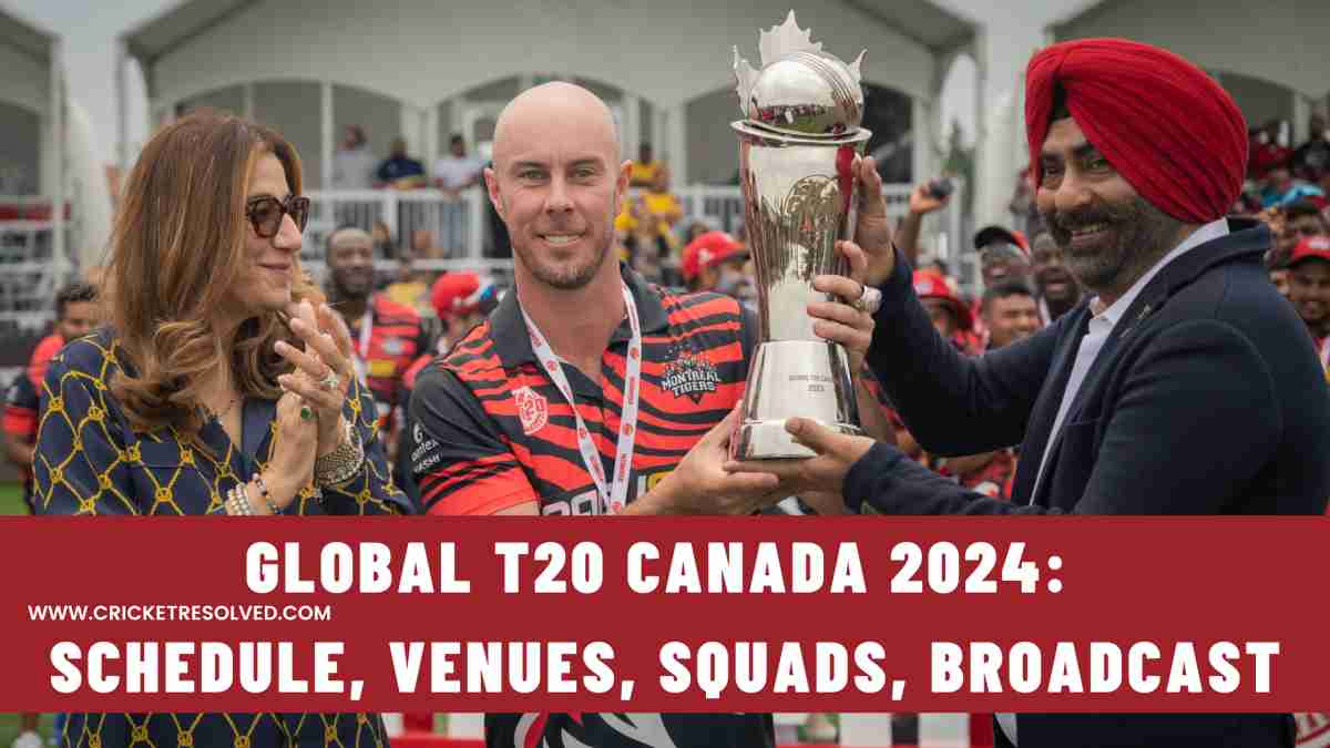 Global T20 Canada 2024 Schedule