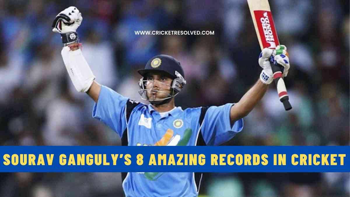 Sourav Ganguly’s 8 Amazing Records in International Cricket