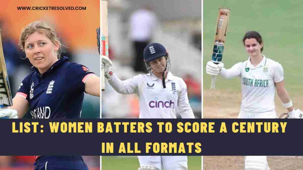 List: Women Batters to Score a Century in All Formats