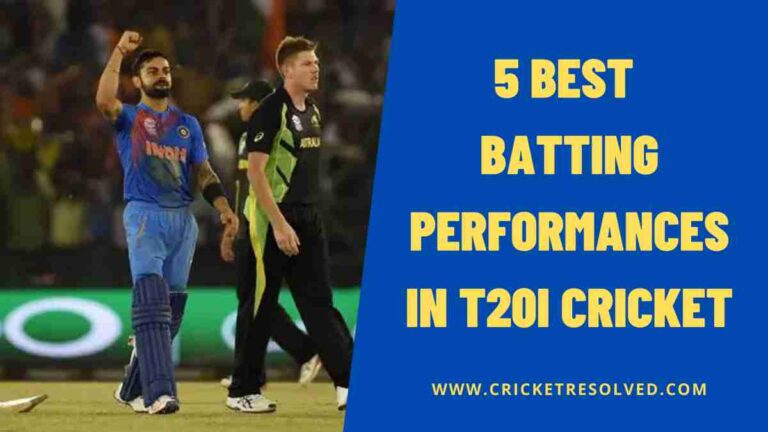 5 Best Batting Performances in T20I Cricket