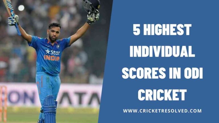 5 Highest Individual Scores in ODI Cricket