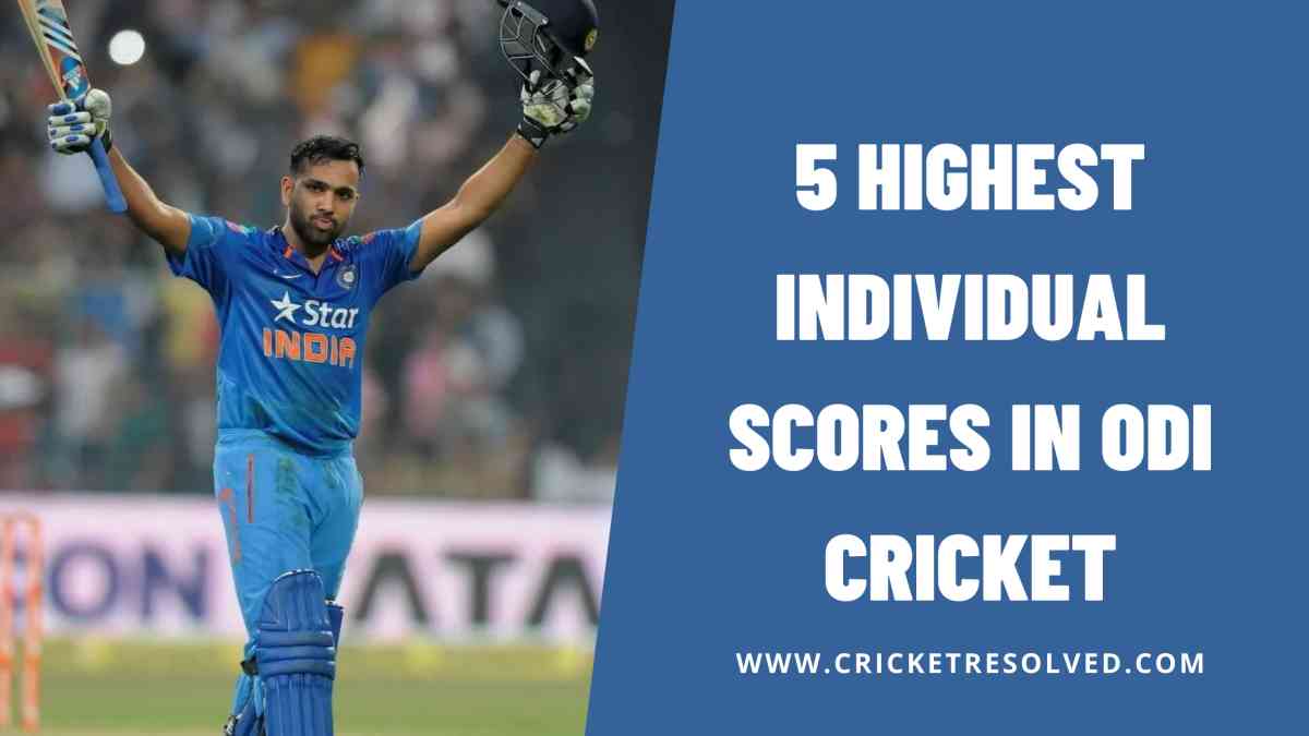 5 Highest Individual Scores in ODI Cricket