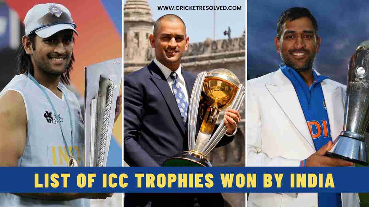 List of ICC Trophies Won by India