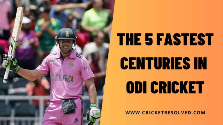 The 5 Fastest Centuries in ODI Cricket