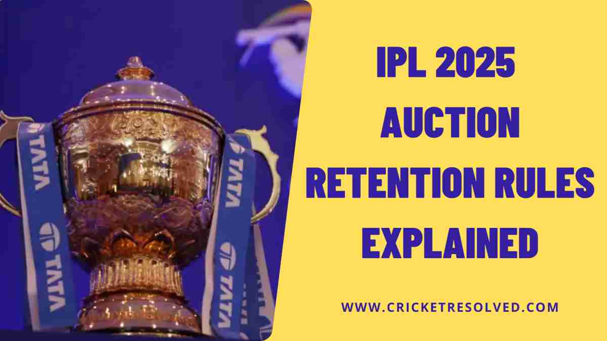 IPL 2025 Auction Retention Rules | Explained