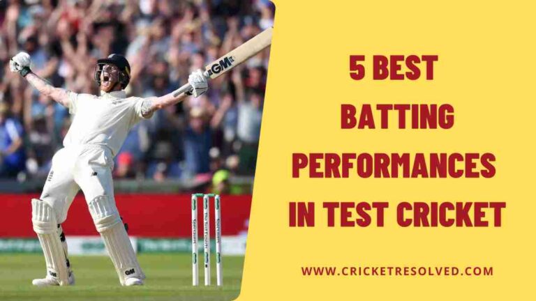 5 Best Batting Performances in Test Cricket