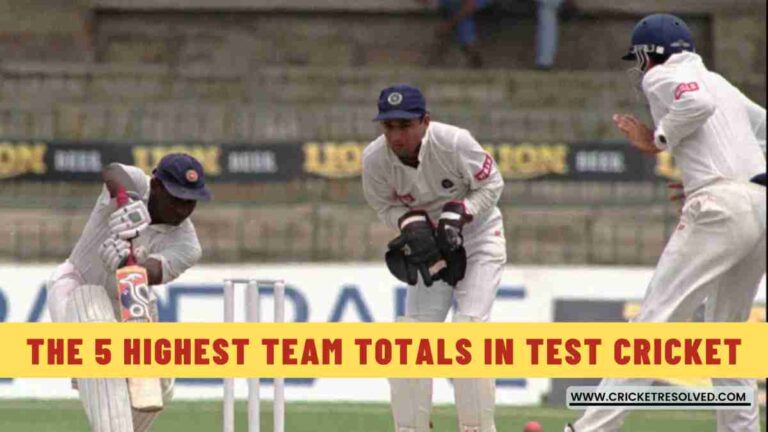 The 5 Highest Team Totals in Test Cricket