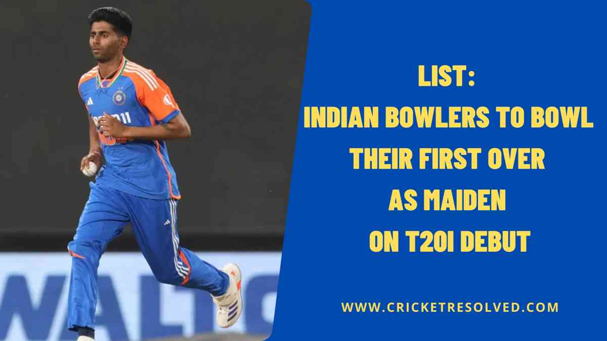 List: Indian Bowlers to Bowl Their First Over as Maiden on T20I Debut