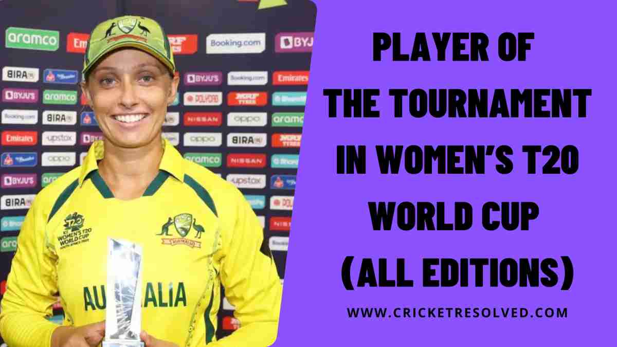 Player of the Tournament in Women’s T20 World Cup (All Editions)