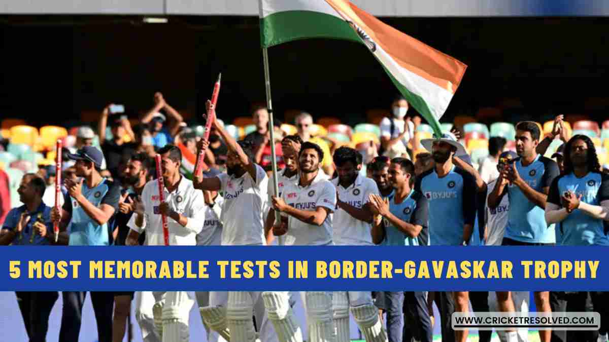 5 Most Memorable Tests in Border-Gavaskar Trophy (BGT)