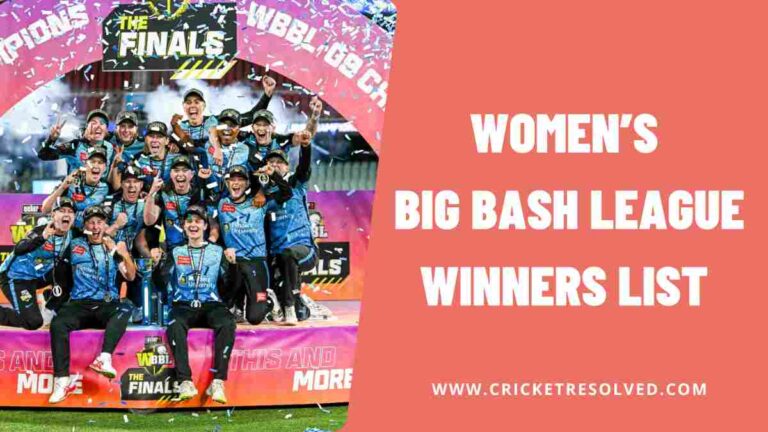 Women’s Big Bash League Winners List from 2015 to Date