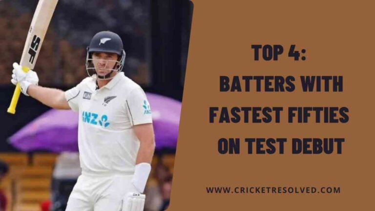 Top 4: Batters with Fastest Fifties on Test Debut