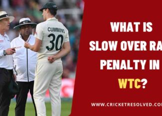 What is Slow Over Rate Penalty in World Test Championship (WTC)?