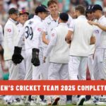 England Men’s Cricket Team 2025 Complete Schedule