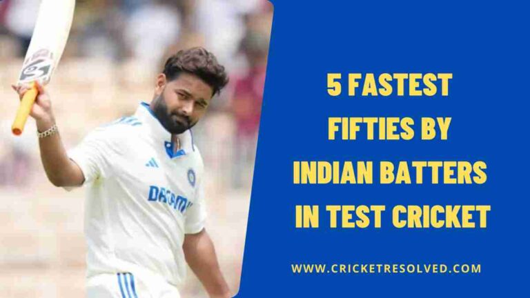 5 Fastest Fifties by Indian Batters in Test Cricket