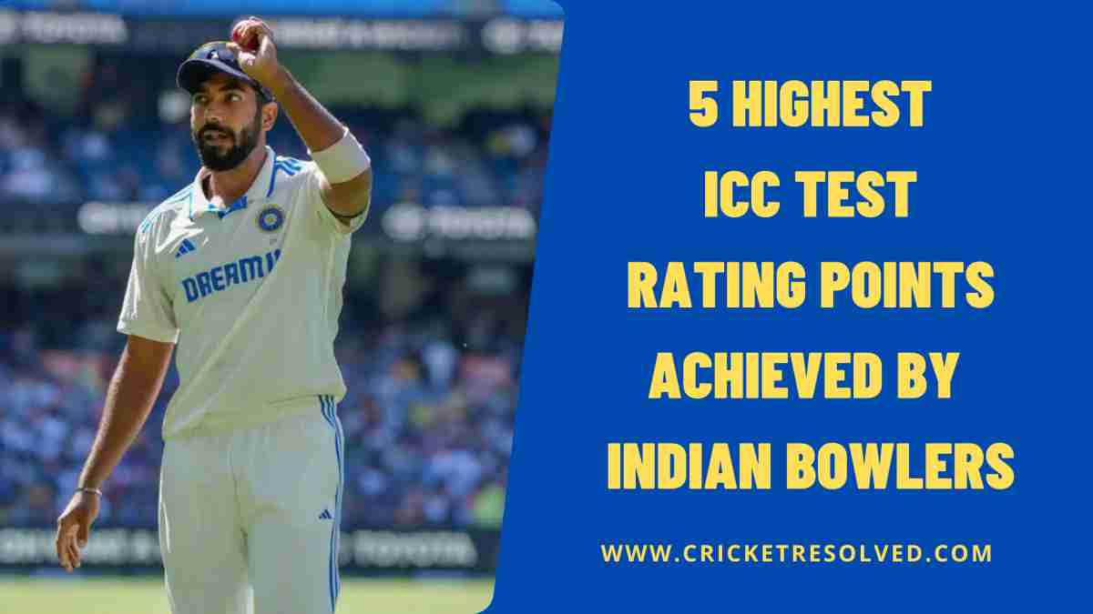 5 Highest ICC Test Rating Points Achieved by Indian Bowlers