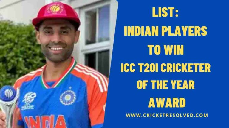 List: Indian Players to Win ICC T20I Cricketer of the Year Award